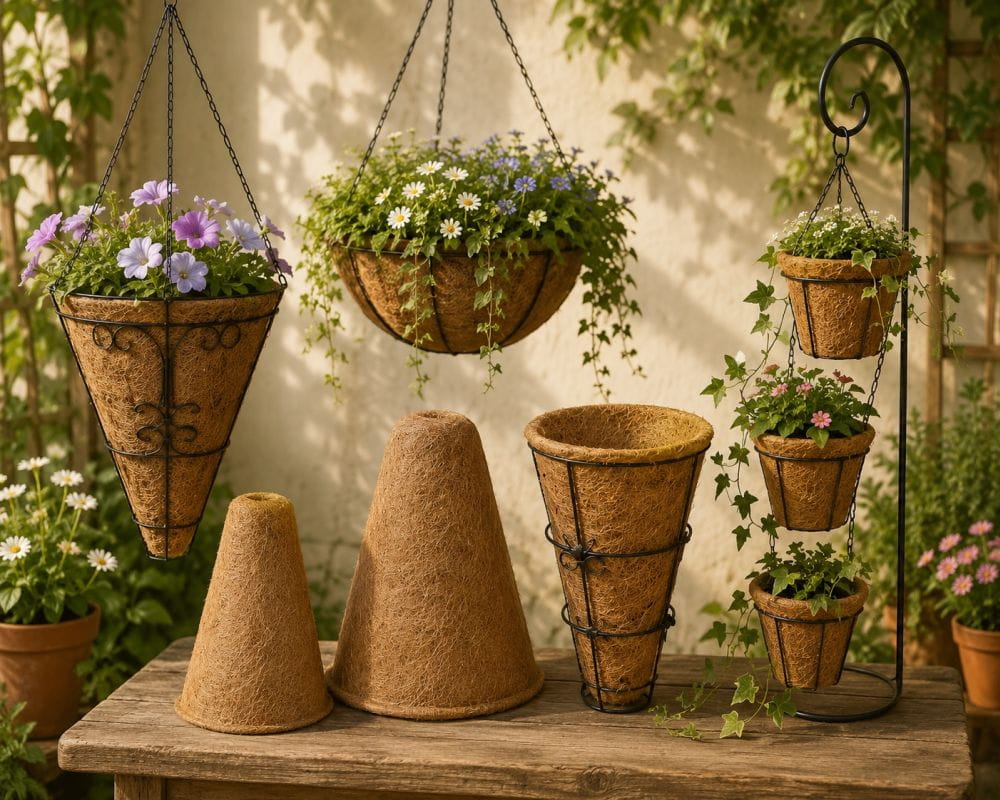 Conical Coco Liners & Hangers
